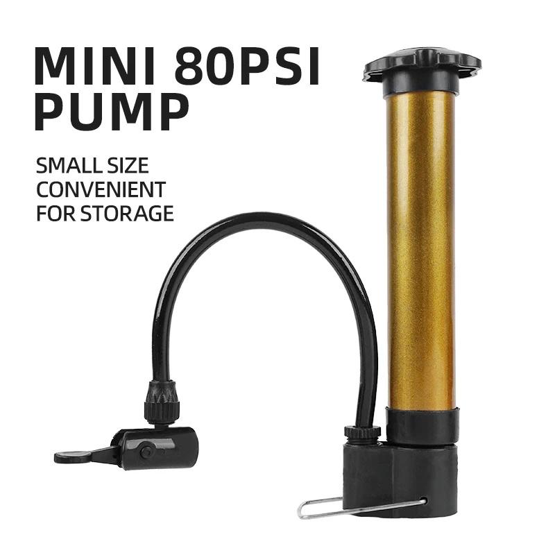 Xunting MTB Fahrradpumpe 80 PSI Fahrrad Manuelle Luftpumpe Ballon Reifenfüller Schrader Ventil Standpumpe Fahrradzubehör