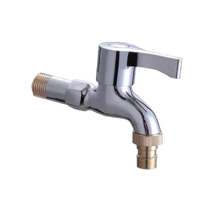 Dual-Use Pure Copper Washing Machine Faucet with Quick Open Feature