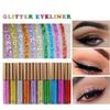 New Women Glitter Liquid Glitter Eyeliner Shiny Eye Liners Glitter Liquid Shining Waterproof Eyeshadow Makeup Liquid Eyeliner