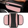 Leather Car Center Console Cover, Microfiber Leather Vehicle Armrest Protector Cushion with 2 Storage Bags, Universal Cars Armrest Cushion for SUV,