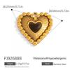 Cross-border Stainless Steel Jewelry Accessories Heart-shaped Flower Pendant Accessories Platedaccessories for Women