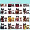 Large Capacity Deadpool Backpack Set For Students Featuring Stylish Geometric Patterns And Waterproof Design