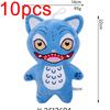 10PCS Anime Kpop Demons Hunters Plush Adorable Purple Tiger Black Cap Magpie Featuring 3 Eyes Monster Hunt Girls Group Doll Designed For Fans Gifts