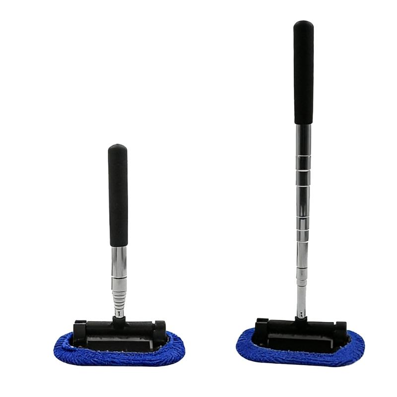 Car Wash Brush Car Cleaning Brush Telescoping Long Handle Mop Soft Hair Microfiber Broom Window Wash Brush