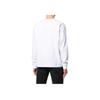 Vans Solid Color Logo Embroidered Pullover Crew Neck Long Sleeve Sweatshirt Men sweatshirt White VN0A5E1LWHT