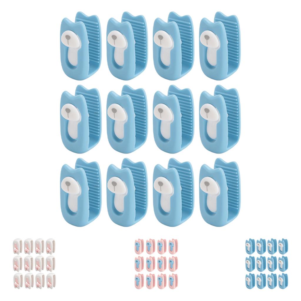 12 Bettdeckenclips verhindern das Verrutschen von Bettdecken, Kunststoffklemmen für Daunendecken, Steppdecken und Bettlaken