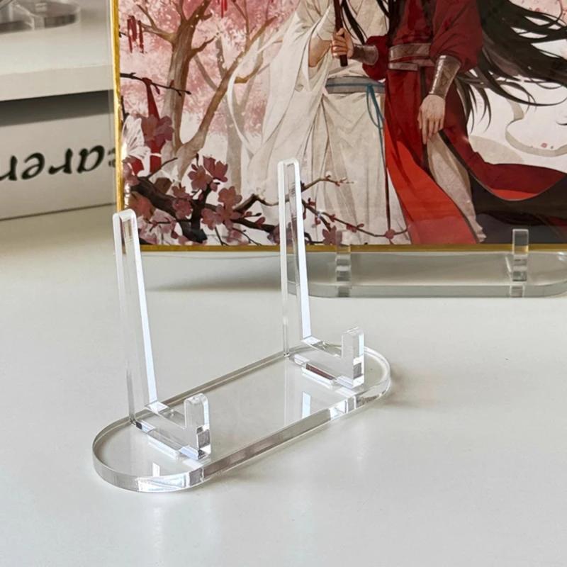1pc Acrylic Clear Stand Acrylic Easel Display Stand Multi-functional Display Stand For Plate Cards