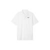 Nike Dri-Fit Victory Solid Logo Print Quick-Dry Breathable Short Sleeve Polo Men Tops White DH0823-100