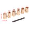 1Pc Wheel Hex Coupling Coupler With Screws Brass Sleeve Adapter Tire Connector 3/4/5/6/7/8Mm For Rc Boat Car Spare Parts