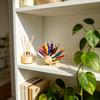 Wooden Hedgehog Pen Holder Pencil Cup Organizer For Desk Decor