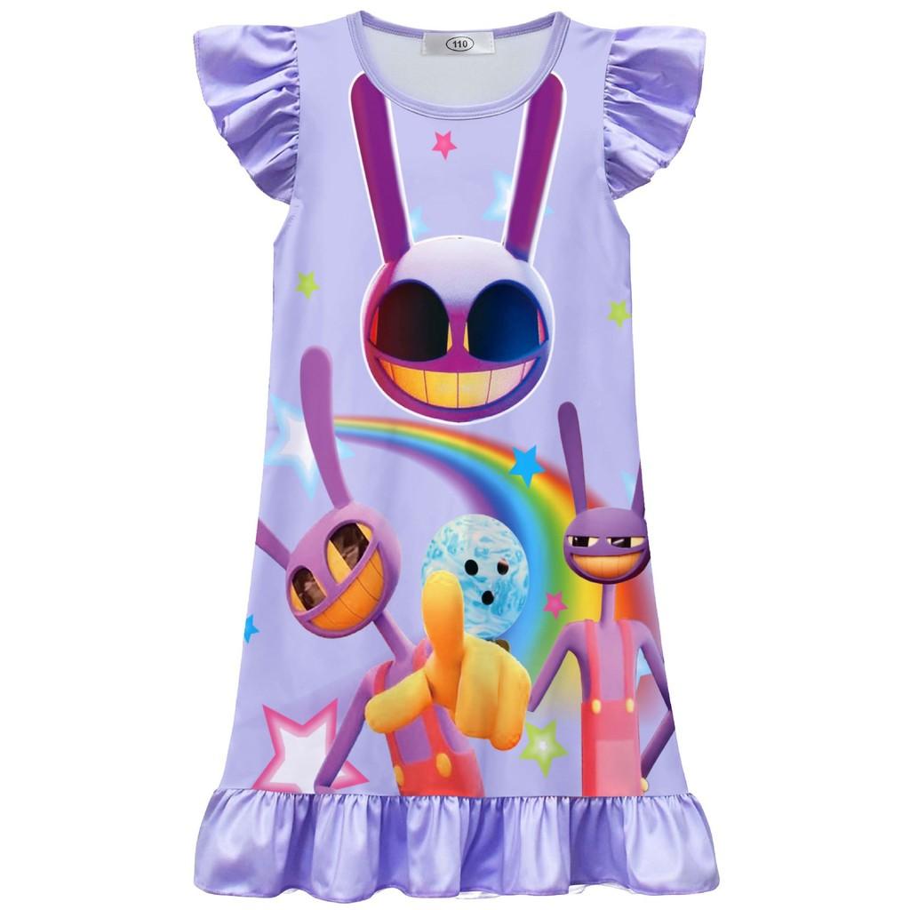 82627 Kids Girls The Amazing Digital Circus Ruffle Dress 110cm фиолетовый