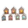 Glowing Wooden Christmas House Ornament DIY Kit for Kids