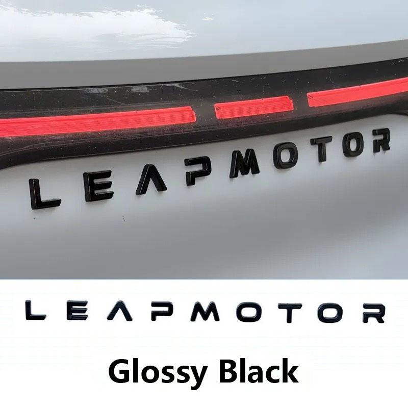 For Leapmotor C10 C16 C11 B10 Blackened Car Emblem Letter Sticker Black Warrior Exterior Modification Accessories