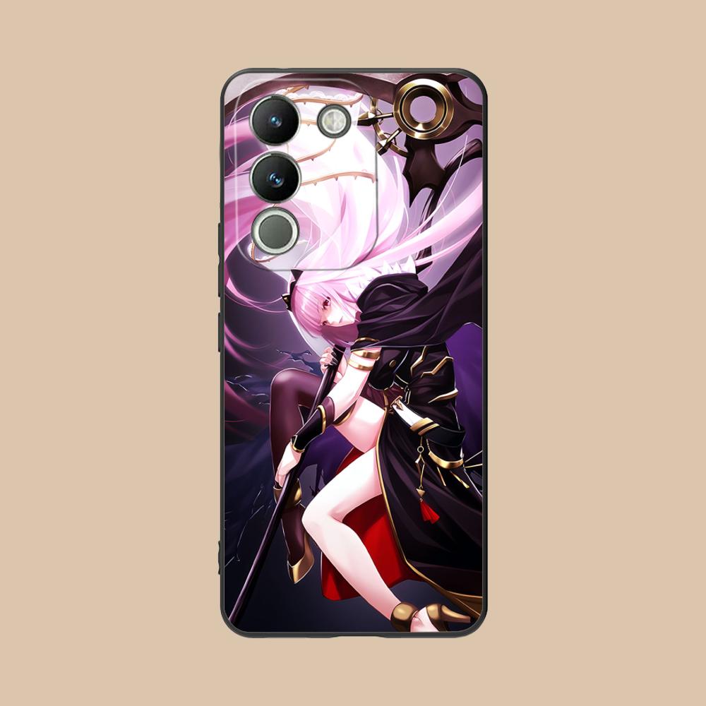 Holo Mori Calliope Matte TPU Mobile Phone Case for VIVO V60 V50 V40 V30 V29 V27 V25 V23 Pro Lite 5G Colorful Printing Cover