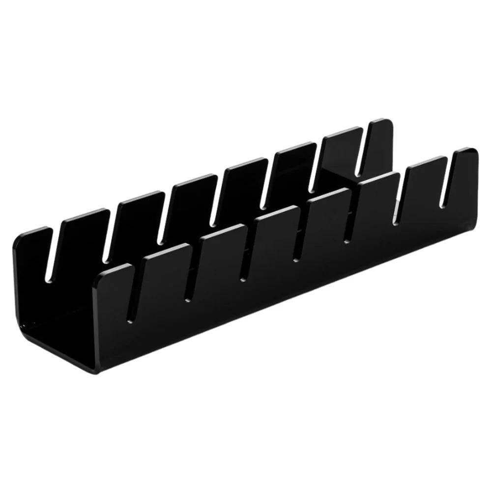 

Акриловая подставка-стойка для демонстрации шляп, витрина, экономящая место, вмещает 7 шляп, подставка для бейсболок, стойка для бейсболок для гостиной чёрный