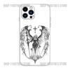 Gothic Cyber Sigil Cross Phone Case For iPhone 17 16,15,14,13,12,11 Plus,Pro,Max,XR,Plus,E,Mini Transparent Soft Cover