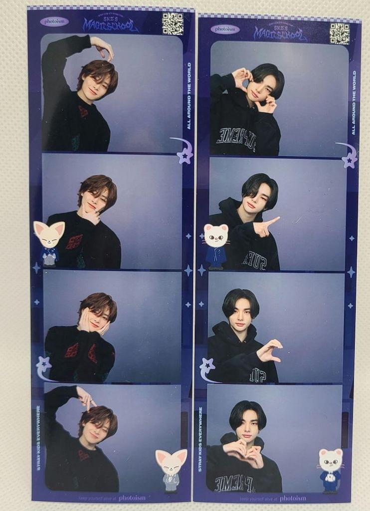 [USED] Hyunjin photoism Purikura Fan meeting in Korea Trading card Rantra Stray Kids