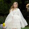 Colourful Princess Cape Cloaks for Little Girls Christmas Halloween Custome Cosplay Party Dress Shiny Sequin Shawl