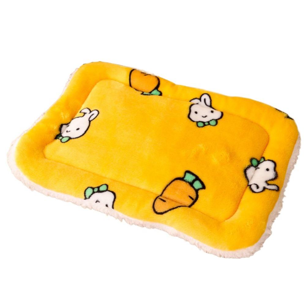 

Chinchilla Flannel Pet Mat Pet Nest Cat Mat Cute Pet Bed Winter жёлтый