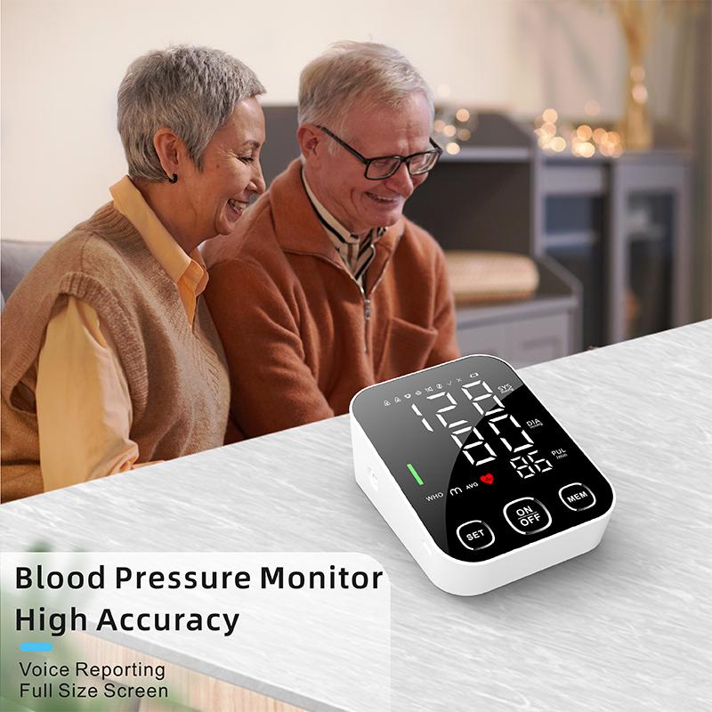 Stimme Medizinische Tonometer Blutdruck Monitor Arm Manschette Digitale Unregelmäßige Puls Herzfrequenz Automatische Tensiometer Erinnerung