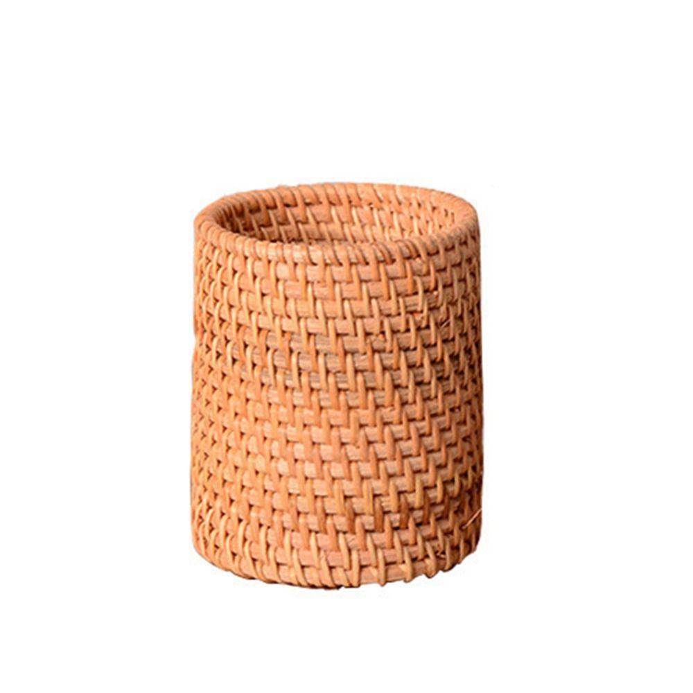 Cosmetic Holder Hand Woven Pen Holder Large Capacity Stationery Container  Tableware Holder
