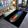 Colorful Chakra Symbols Energy-Inspired Design Non-slip rug suitable for living room and bedroom sofas