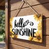 Tropical Beach House Ornament Summer Wood Sign for Front Door, Hanging Welcome Refreshing Entryway Sign, Rustic Wooden Door Hanger Home Porch