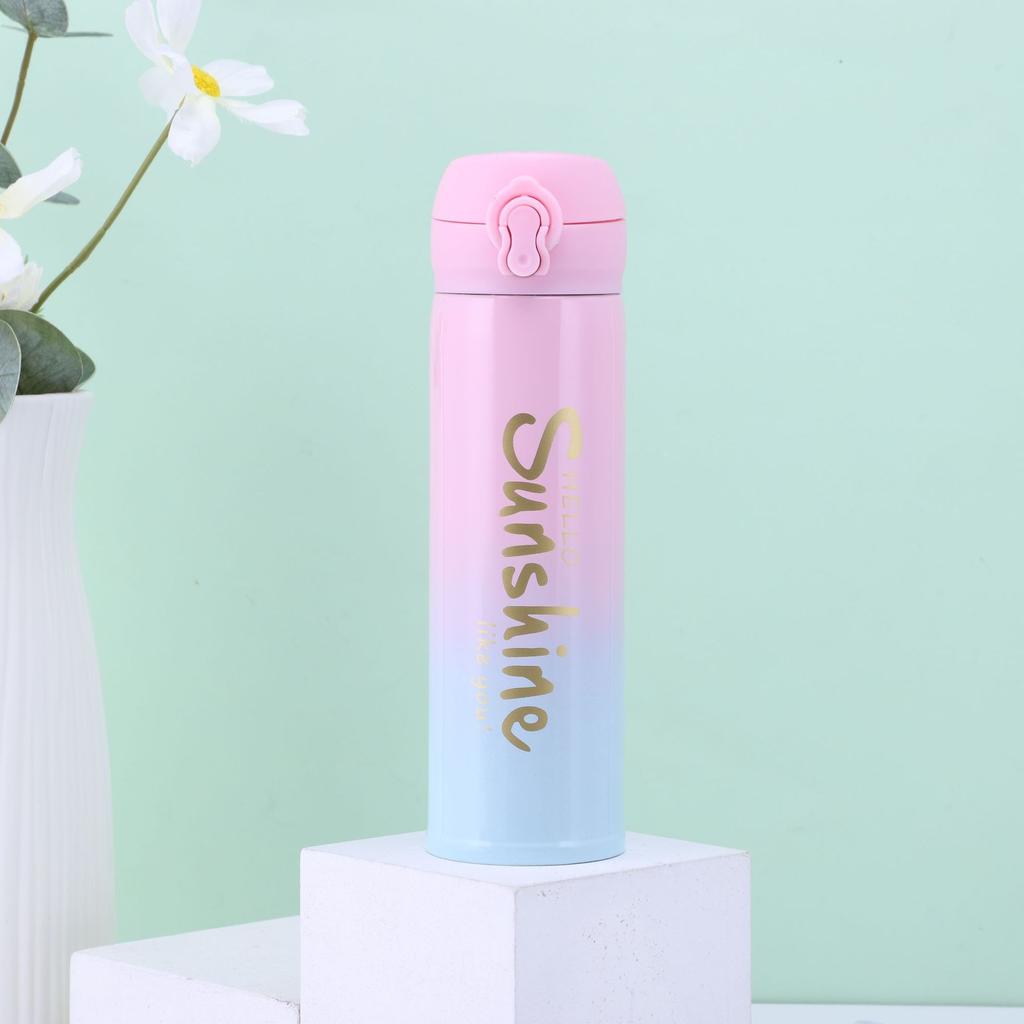 Ceașă termoizolantă din oțel inoxidabil 304, cu arc treptat, ceașcă de apă portabilă în aer liber.