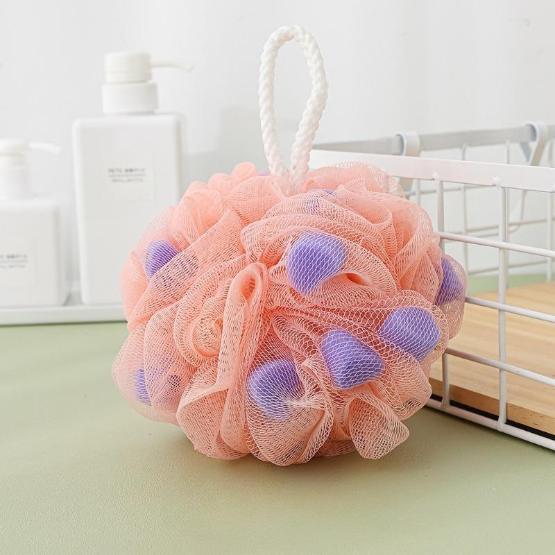 Shower Ball - Non-dispersive Sponge Bathing Towel with Large Soft Sponge for Back Massage Ultimate Bathing Tool Shower Ball