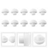 Top Cover Toilet Seat Bumpers White ABS+TPE Accessories Cushion