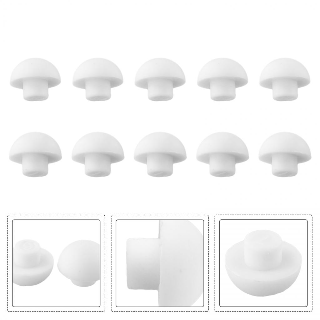Top Cover Toilet Seat Bumpers White ABS+TPE Accessories Cushion
