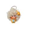 Random Star Person Doll Keychain: Cartoon Wig Pendant for Bags and Phones