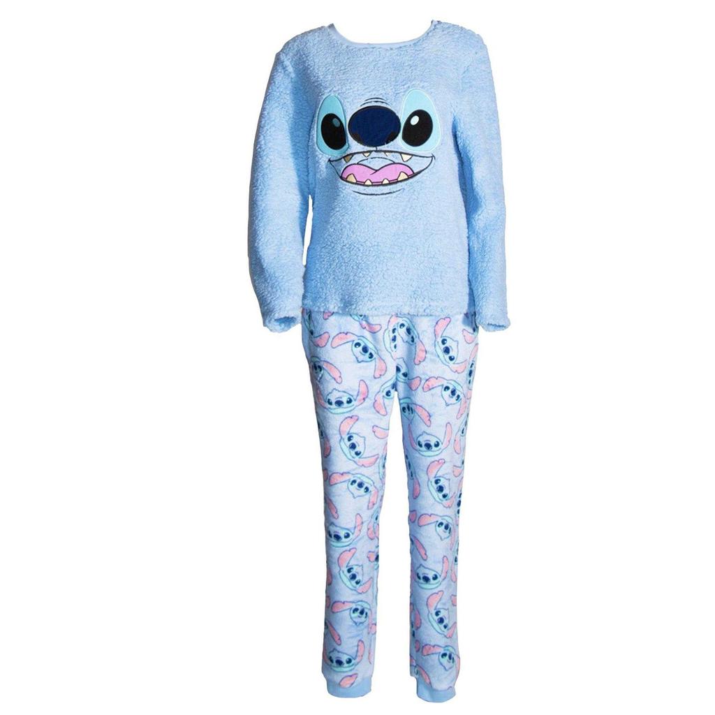 Lilo & Stitch Girls Fleece Long Pyjama Set
