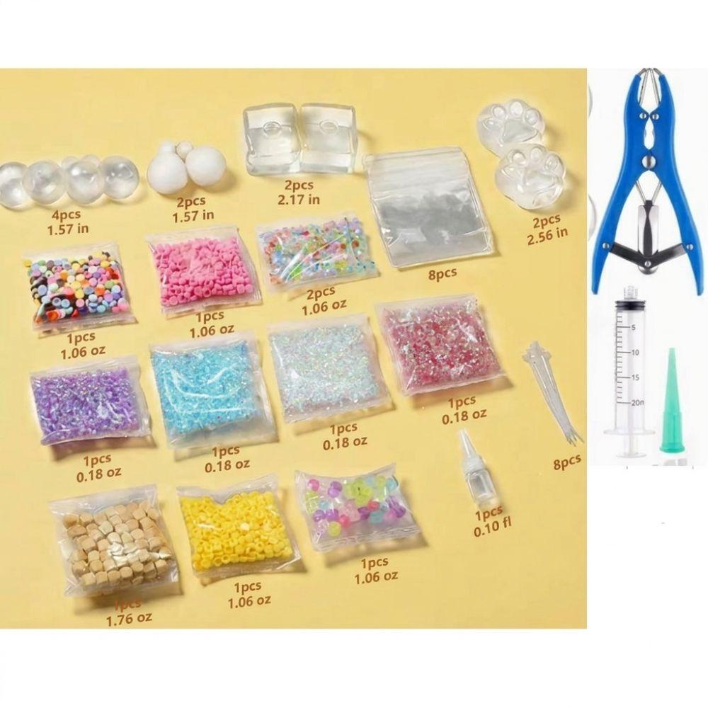 1 Set TPR Empty Ball Skin Clear Refillable Ball Shell Fun Fidget Ball Toy Stress Relief