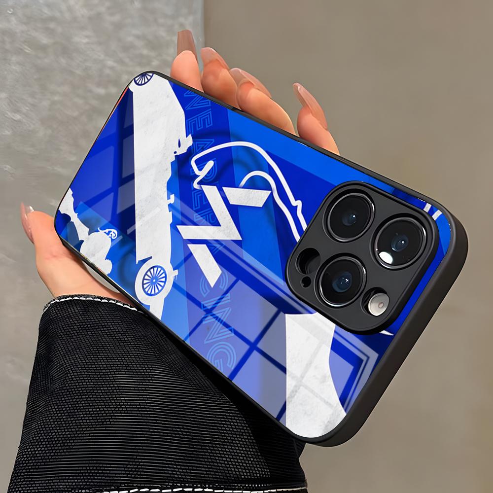 W-Williams-S Závodní kryt na telefon Pro IPhone 17 Pro Max 16 15 14 Pro Max 13 11 X Xs Xr 8 7Plus Skleněný kryt