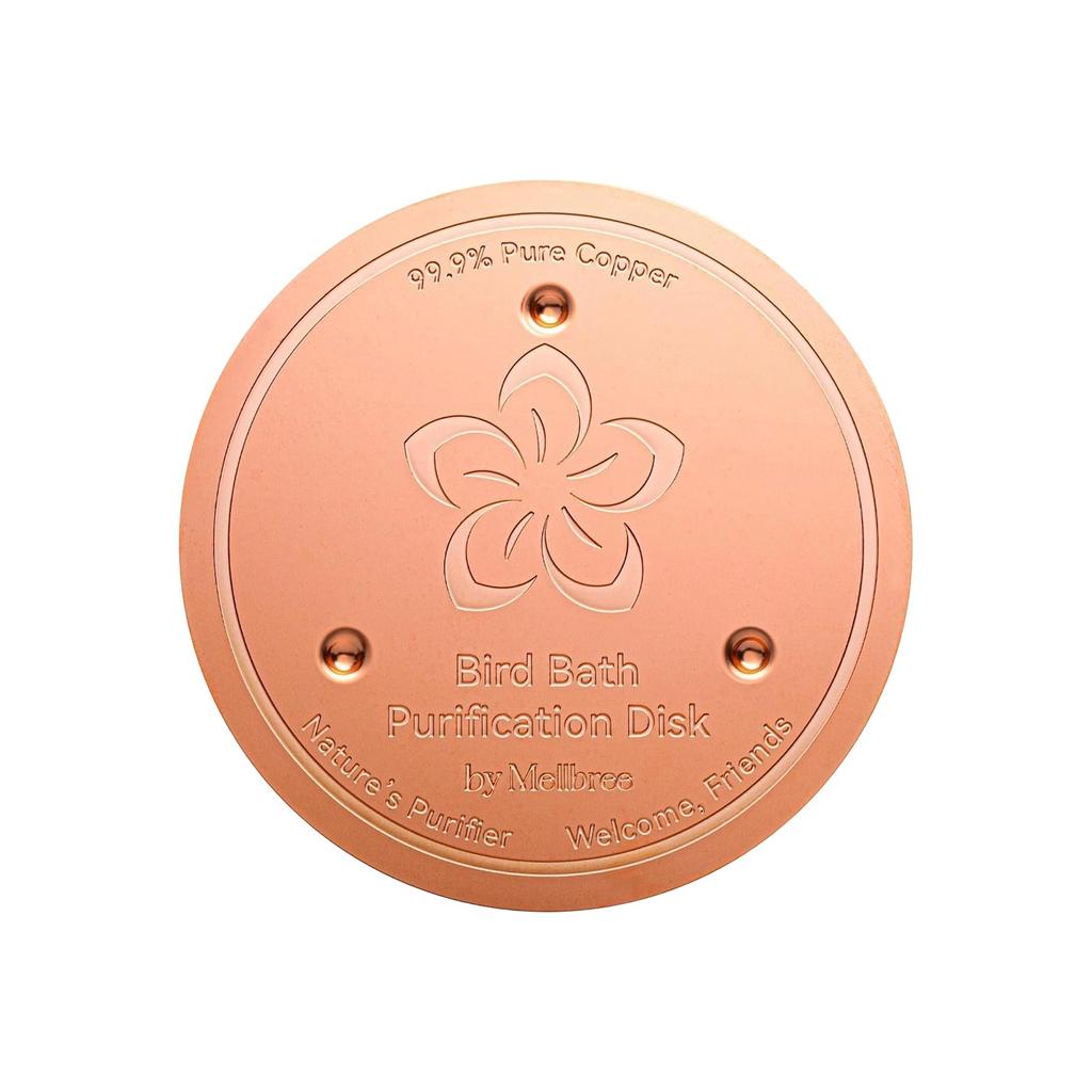 Piatto Purificatore per Vasca Uccelli in Rame da 10cm Pulitore Acqua Piatto Rotondo per Vasche Uccelli da Esterno e Fontane da Giardino