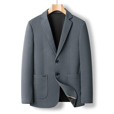 Casual Suit Men's High Elastic Non-ironing Small Suit Spring and Autumn Men's Top Casual Jacket Business Men's Clothing