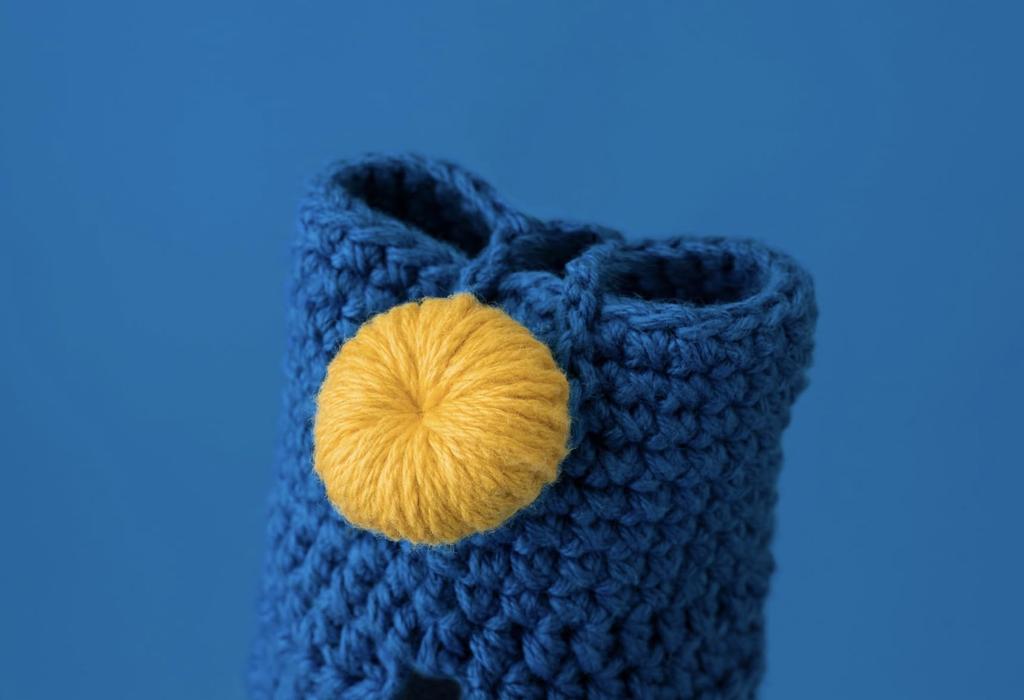 Fluffy Tofu Handmade Pet Poop Garbage Bag Storage Case Made In Cute Color Poop Bag Portable for Walking Leash and Toy Pet Small Medium Large Dog