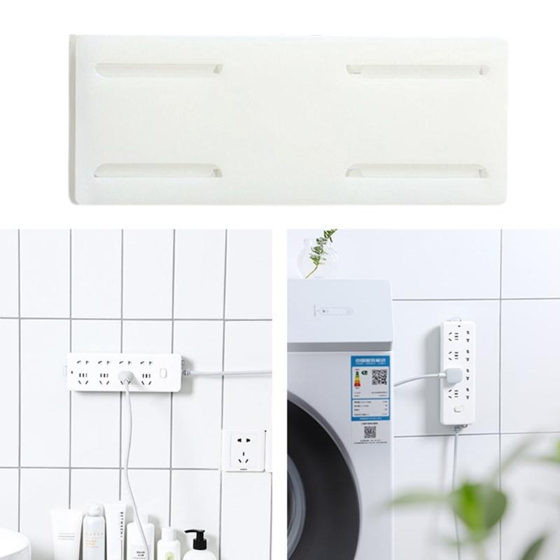Wall Mount Adhesive Cable Organizers No Drill Cord Holder No Drill Cord Holder Tool for Power Strips Wall Installation