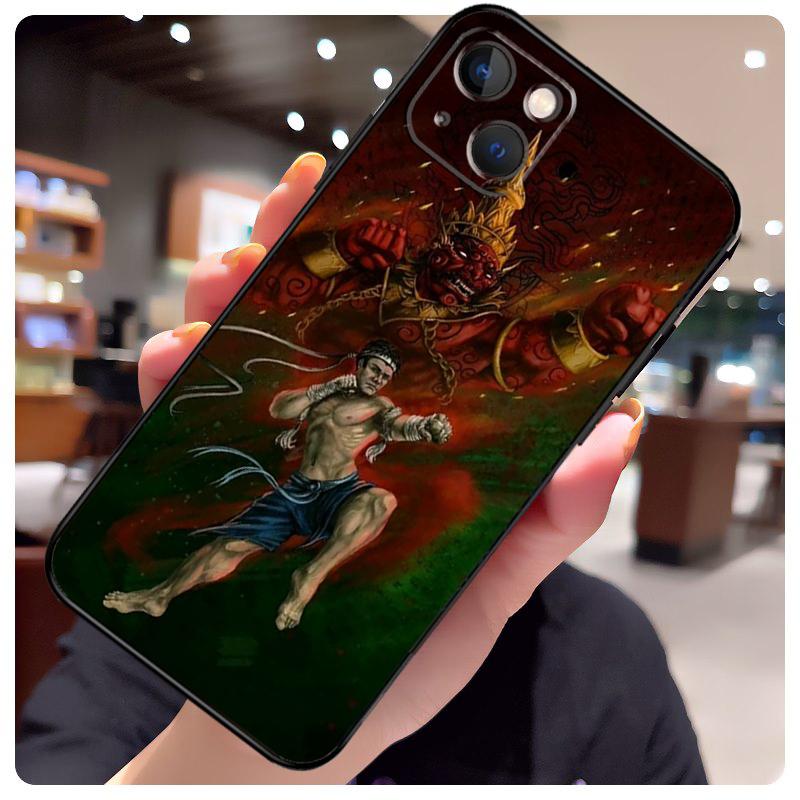 Muay Thai Martial Art Case For iPhone 15 Pro Max 14 13 12 11 16 17 Pro Max Mini 15 16 Plus 16e 17 Air Phone Cover