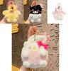 Adorable Plush Handheld Coin Purse Keychain Cartoon Couple Dolls Cute Gift