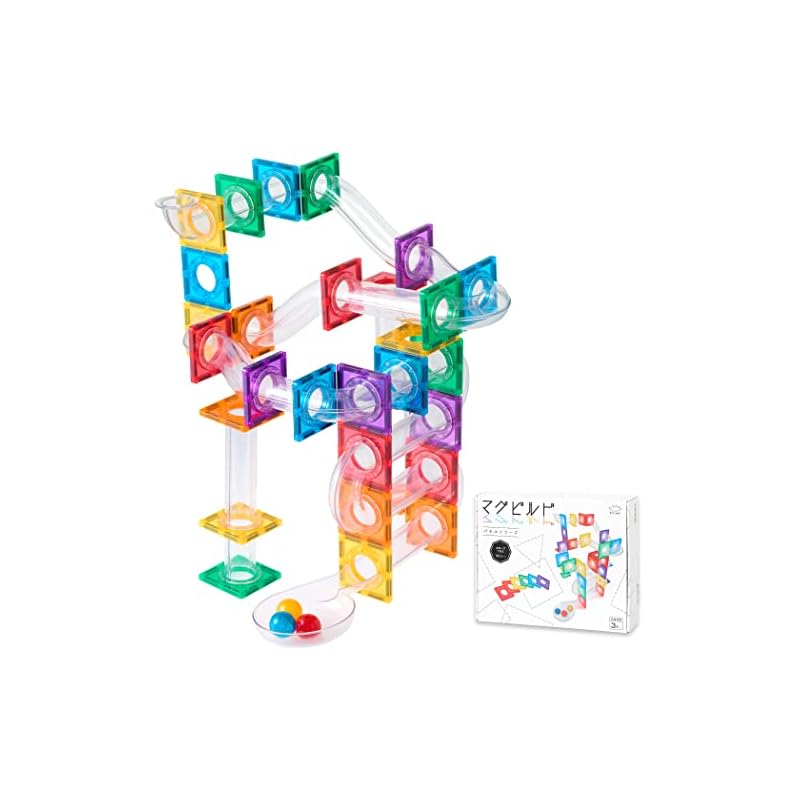 Good Toy Award Winner Magbuild Slope Plus 100 Pieces Educational Toy Slope Toy Magnetic Blocks Marble Run
