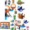 Oryginalny zestaw prezentowy dla chłopców z pluszowymi figurkami kapitana Barnaclesa i Peso Kwazii firmy Octonauts