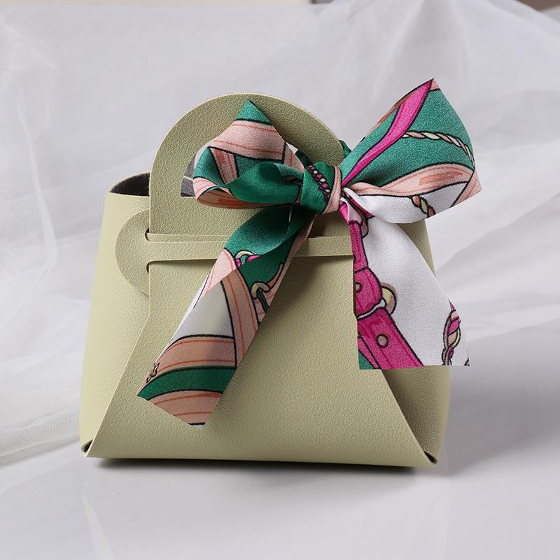 

Корейский стиль кожаная конфетная свадебная сумочка и подарочная коробка S (10*5.5*11 cm)