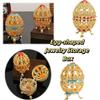 Zinc Zinc Alloy Material Egg-Shaped Box Enamel Color Jewelry Storage Box Jewelry Box  Jewelry Organizer