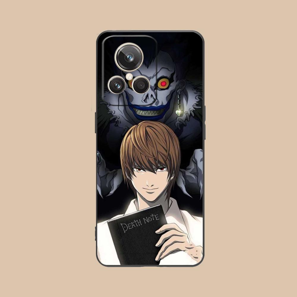 Death Note Kira Light Mobile Phone Case for Realme 15 14 13 12 11 10 9 Pro Plus T i Lite 5G Colorful Printing Cover Luxury Cover