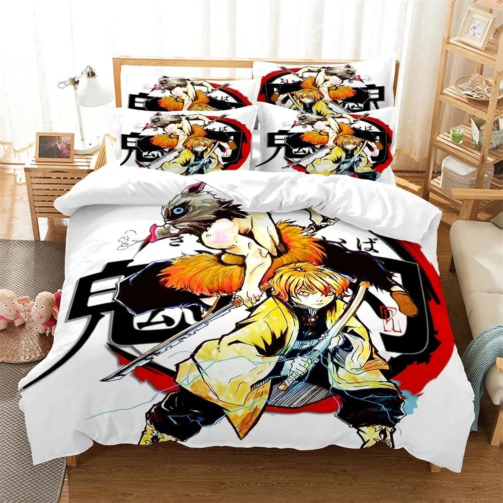 Anime characters Bedding Set Duvet Cover Set 3d Bedding Digital Printing Bed Linen Queen Bedding Set Fashion Design.