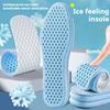 Mesh Breathable Insoles for Shoes Men Summer Cool Insole Feet Running Sports Shock Absorption Shoe Sole Memory Foam Shoes Pads
