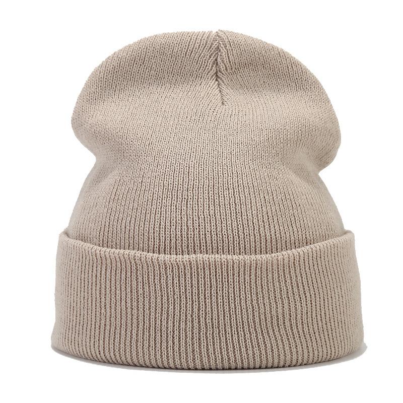 Strickmützen, Damenhüte, Einfarbige Hüte, Herbst- und Winterhüte, Glatt gestrickte Mützen, Bommelmützen, Herrenhüte, Outdoor-Hüte, Kalte Hüte, Warme Hüte