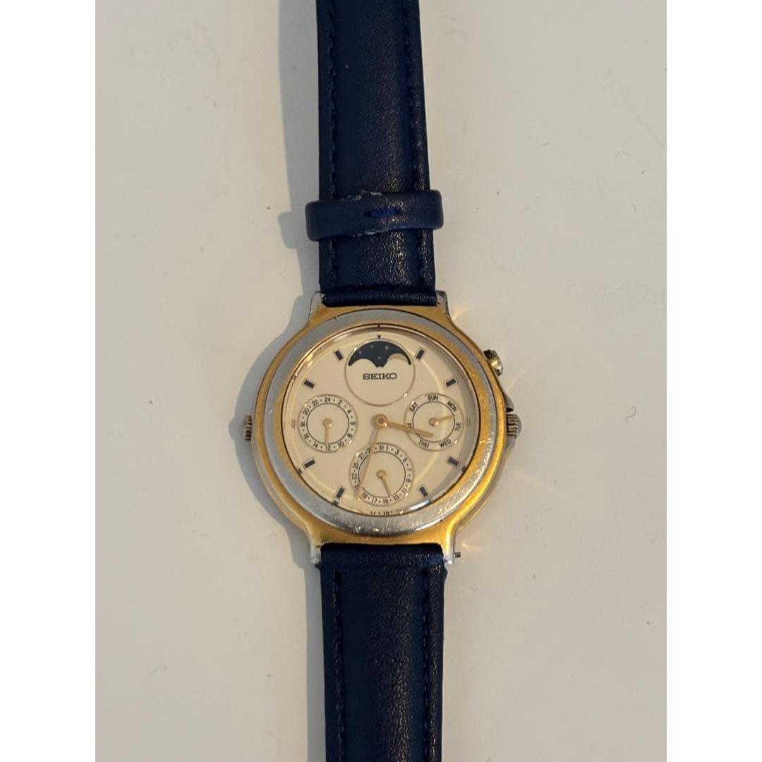 Used SEIKO 7F38-6170 Moonphase Rare